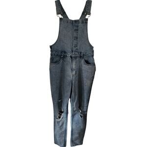 No Boundaries Y2K Acid Wash Bib Junior Overalls Large 11 13